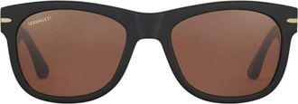 Serengeti Eyewear Foyt Large Rectangular Frame Sunglasses with Matte Finish