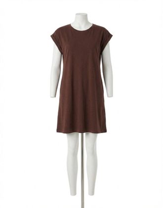 Z Supply Routine Shift Mini Dress In Sandalwood