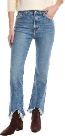 7 For All Mankind High-Rise Slim Kick Greta Ankle Crop Jean