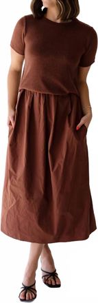 Wishlist Womens Lennie Sweater Midi Dress In Burlwood/wine