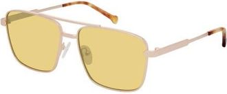 Colors In Optics Apollo Sunglasses in Amber at Nordstrom
