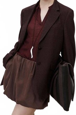 Alysi Wool Blazer In Uva