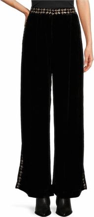Johnny Was Wide Leg Velvet Pant In Maiora