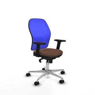 Piqueras y Crespo Sedia Da Ufficio Piqueras Y Crespo 2d086n0 Azzurro Marrone Scuro