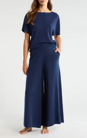 Nordstrom Cashmere Lounge Set in Navy at Nordstrom, Size Medium