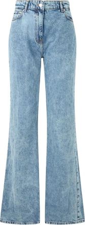 Moschino Denim Bell Bottom Broek - Dames - Flared Jeans - Blauw - W29 - Denim - Jeans