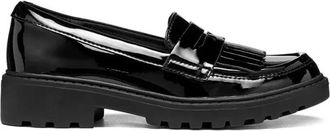 Geox Casey Loafers - Dames - Loafers - Zwart - 37 EU - Leer - Schoenen