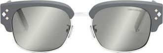 Dior CDDIAMONDC1U45A4 Square Full Rim Sunglasses - Gray