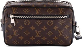 Louis Vuitton Kasai Macassar Monogram Canvas clutch bag - Zwart