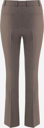 Ql2 Quelledue Womens Trousers Nellie Beige Wool