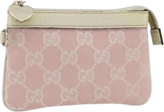 Gucci Pre-owned Mini Bags, female, Pink, Size: ONE SIZE Pre-owned Vintage Mini Pouch