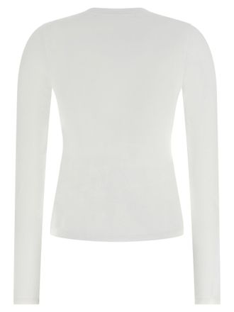Alexander Wang Logo-Print Long-Sleeve T-shirt - White