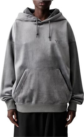 Yohji Yamamoto VC Hoodie - Dames - Hoodies - Grijs - 2XS - Polyester - Hoodies & sweatvesten