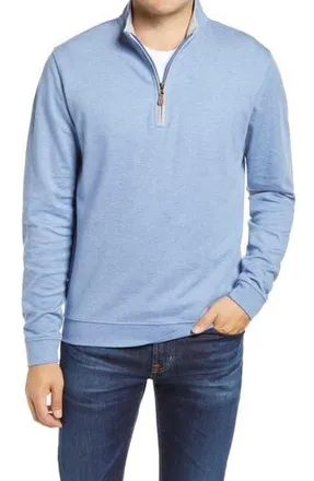 Johnnie-O Sully Quarter Zip Pullover in Laguna Blue at Nordstrom Rack, Size Xx-Large