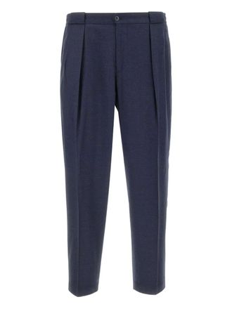 BRIGLIA 1949 PortobelloS pleated button-fastening trousers - Blue