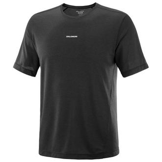 Salomon SHKout Core S/S Laufshirt f&uuml;r Herren | schwarz
