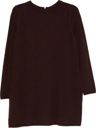 BA&SH Atess mini-jurk met ronde hals - Bruin