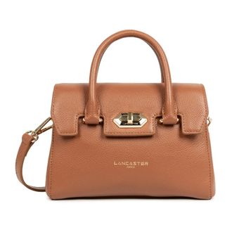 Lancaster Handbags, female, Brown, Size: ONE SIZE Mini Milano Cosmos Handbag with Flap Closure