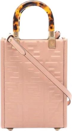 Fendi Pre-owned Vintage Mini Handbag - Dames - Vintage Mini Tas - Roze - ONE Size - Leer - Vintage