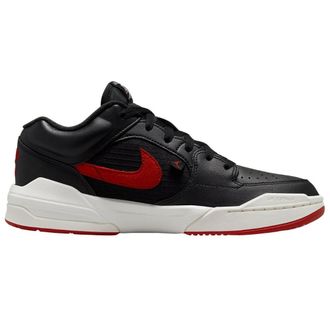 Nike Dames/Dames Jordan Stadium 90 Swoosh Leren Trainers (Zwart, Rood)
