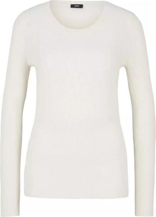 Joop Stijlvolle Gebreide Trui - Dames - Longsleeves - Wit - L - Tops