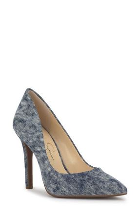 Jessica Simpson Cassani Pointy Toe Pump in Shadow Blue at Nordstrom, Size 9.5