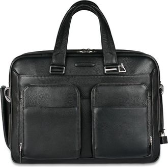 Piquadro Expandable laptop bag 15-6 - Heren - Laptoptassen - Zwart - ONE Size - Tassen