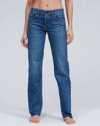 ASKK NY Long Low Rise Straight Jean In Sundowner