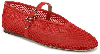 Favorite Daughter Margot Mesh Mary Jane Flat in Tomato at Nordstrom, Size 7.5
