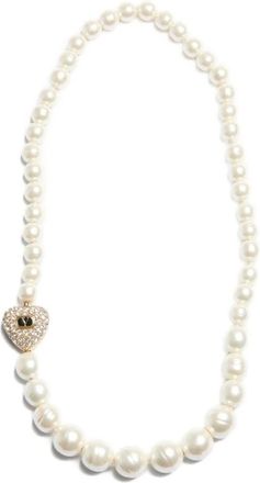 Valentino Garavani Necklaces, female, White, Size: ONE SIZE Coeur Royal Necklace