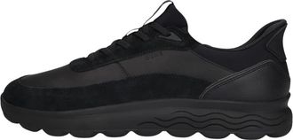 Geox U Spherica Plus - Heren - Sneakers - Zwart - 46 EU - Leer - Schoenen