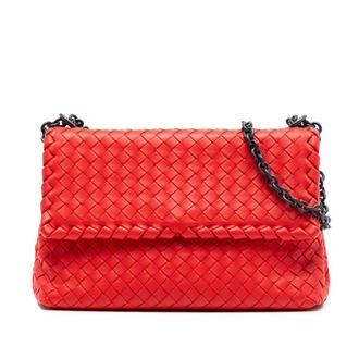 Bottega Veneta Pre-owned Bottega Veneta Small Nappa Intrecciato Olimpia Shoulder Bag Ladies XB6NI6ITGAYLL51R