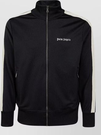 Palm Angels logo track jacket high collar pockets