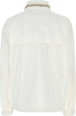 Brunello Cucinelli Womens Water Raincoat White Polyester Polyurethane Raincoats