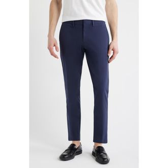 Open Edit Slim Fit Stretch Cotton Chinos in Navy Seaborne at Nordstrom, Size 32