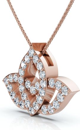 Pompeii3 1Ct Beverly Diamond Halo Bezel Pendant 14k Gold 18 Necklace Lab Grown