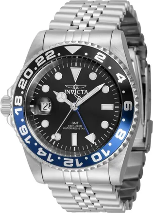 Invicta Pro Diver Quartz Black Dial Batman Bezel Lefty Mens Watch 43969