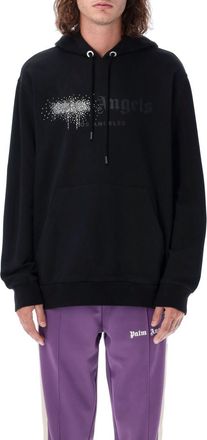 Palm Angels Black Embellished Hoodie