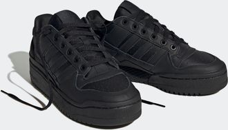 adidas Sneaker ADIDAS ORIGINALS FORUM BOLD STRIPES, Damen, Gr. 40,5, core schwarz, core schwarz, cloud wei&szlig;, Leder, Polyurethan, Schuhe Sneaker