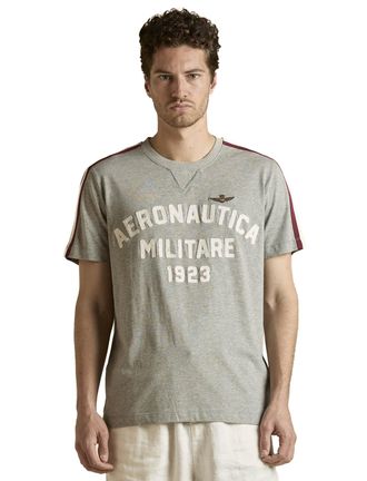 Aeronautica T-shirt Aeronautica Militaire comfort fit grijs opdruk