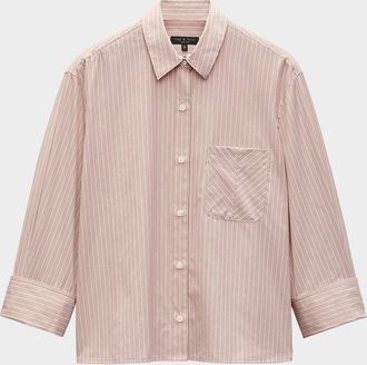 Rag & Bone Lucia Stripe Poplin Shirt