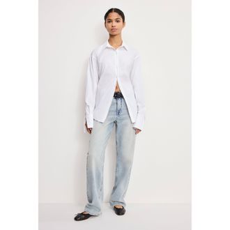 Good American Womens Good 90s Relaxed Jeans | Indigo, Size 22 Plus | Good American by Khlo&Egrave; Kardashian