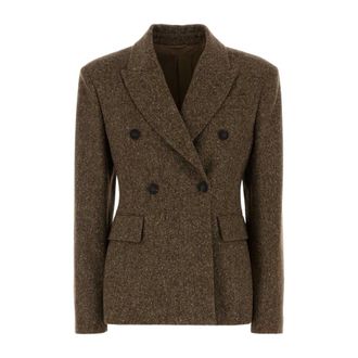 Brunello Cucinelli Suit-type Jacket - female - Brunello Cucinelli - Blazers - Brown - M - Jackets