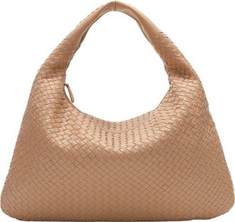 Tiffany & Fred Hand-Woven Full-Grain Leather Large Tote
