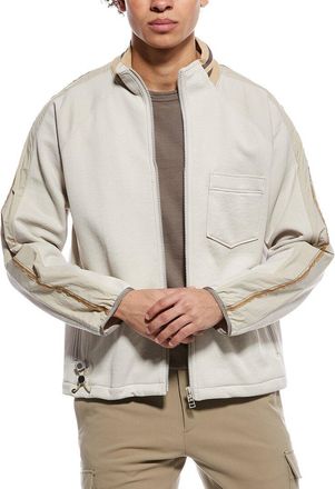 Theory Textured Knit Mixed Media Jacket