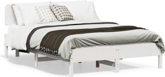 vidaXL Vidaxl - Estructura De Cama Sin Colch&oacute;n Madera De Pino Blanca 140x190 Cm