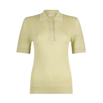 Liu Jo Polo Shirts, female, Yellow, Size: L Polo Shirts