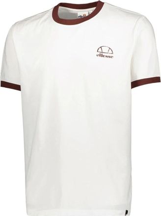 Ellesse Witte Logo T-shirt Verfrist Je Look - Heren - T-shirts - Wit - M - Katoen - Tops