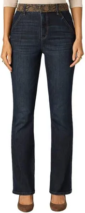 Wit & Wisdom High Waist Baby Bootcut Jeans in Indigo Artisanal at Nordstrom, Size 16