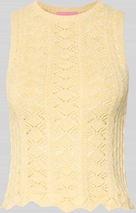 Jack & Jones Stricktop mit Rundhalsausschnitt Modell ZURI in GELB, Gr&ouml;&szlig;e XS